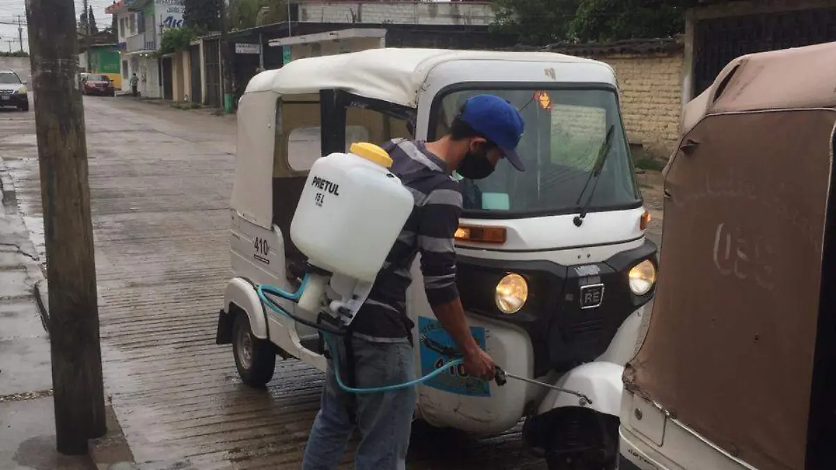 Mototaxis sanitizacion prevencion